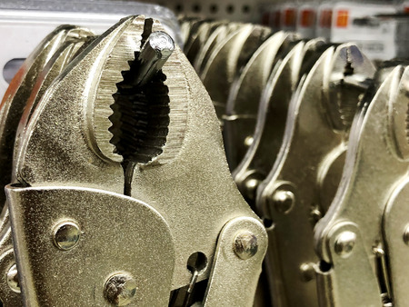 RISHON LE ZION, ISRAEL- FEBRUARY 2, 2018: industrial tools are sold in the store. texture tools. background tools.の写真素材