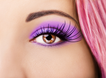A beautiful insightful look woman's eye. Close up shot