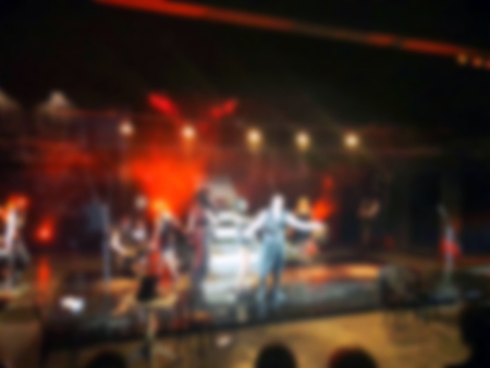 Theater play theme creative abstract blur background with bokeh effect.の写真素材