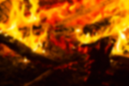 Abstract blur background. Festive Lag Baomer bonfires in Israelの写真素材