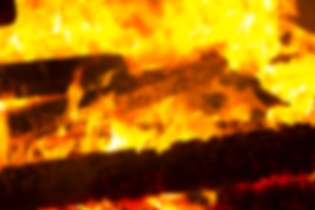 Abstract blur background. Festive Lag Baomer bonfires in Israel