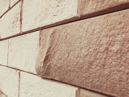 Close up of stone background, texture of stone brick wall.の写真素材