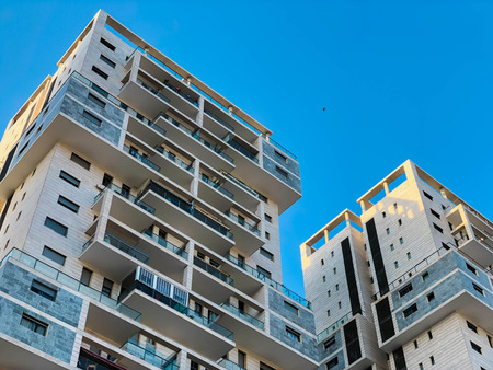 High residential building in Rishon Lezion, Israelの写真素材