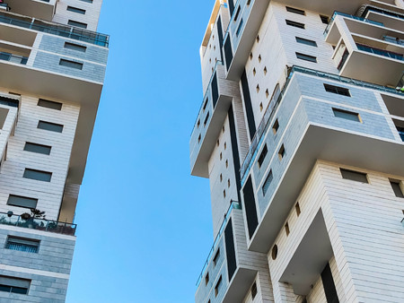 High residential building in Rishon Lezion, Israelの写真素材