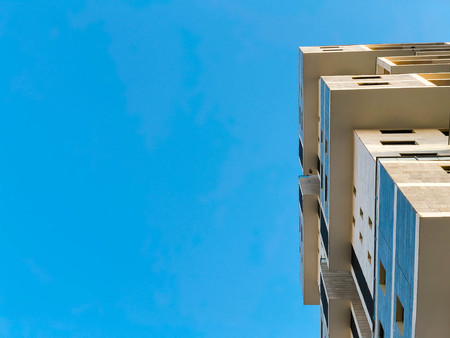 High residential building in Rishon Lezion, Israelの写真素材