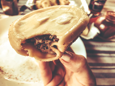 Cooked khinkali traditional Khinkali according to the old recipeの写真素材