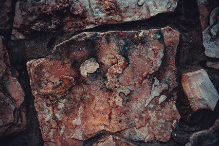 Close up of natural stone wall. Stone wall texture.の写真素材