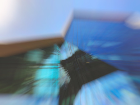 Abstract motion blur effect. City on a sunny day.の写真素材