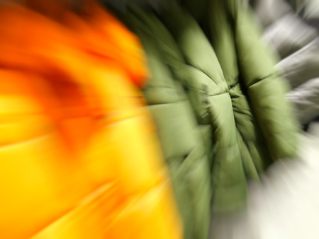 Abstract motion blur effect. Shopping mall as background, bokeh.の写真素材