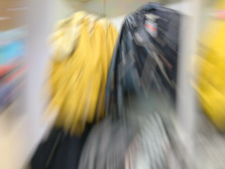 Abstract motion blur effect. Shopping mall as background, bokeh.の写真素材
