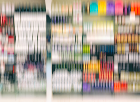 Abstract motion blur effect. Shopping mall as background, bokeh.の写真素材