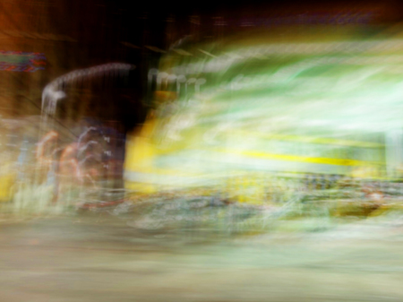 Abstract motion blur effect. Cars on the road