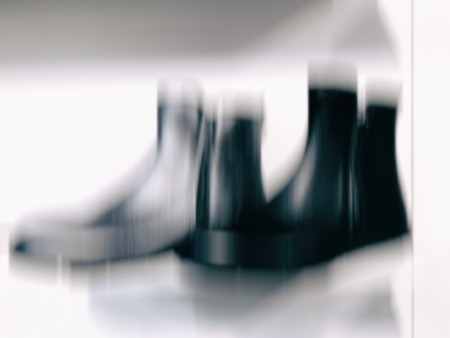 Abstract motion blur effect. Shopping mall as background, bokeh.の写真素材