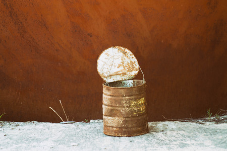 Old waffle on the background of the garage.の写真素材