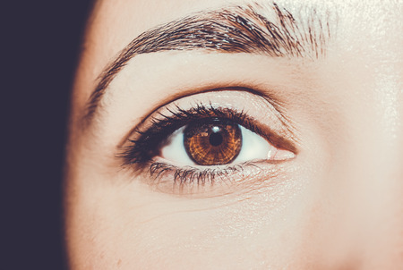 A beautiful insightful look eye. Close up shotの写真素材