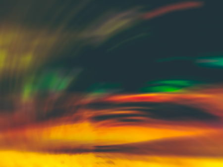 Abstract motion blur effect. The lights of the streets. View from the car.の写真素材