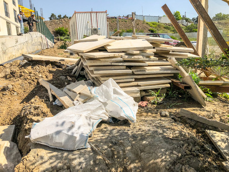 Material for repairs in an apartment is under construction remodeling rebuilding and renovation.の写真素材