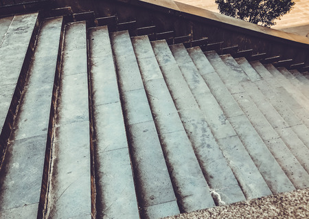 Beautiful stone steps on a sunny day in Tbilisi.