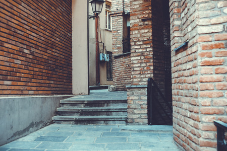 Abanotubani district with in the Old Town of Tbilisi Georgia.の写真素材