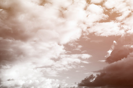 Blue sky background with clouds . Sky with cloudsの写真素材