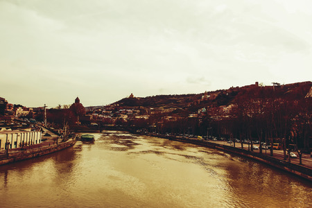 View of Tbilisi town, the Capital of Georgia.の写真素材