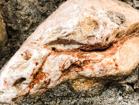 Close up of natural stone wall. Stone wall texture.の写真素材