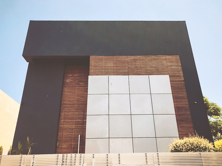 Private modern house on the streets in Rishon Le Zion, Israel.の写真素材