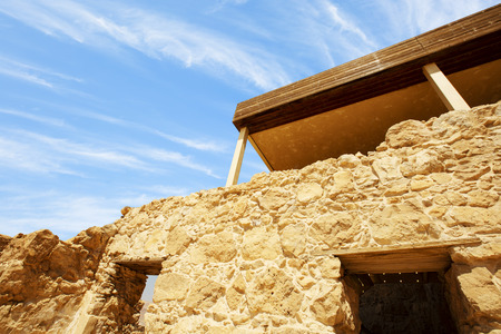 Masada fortress, ancient fortification in Israel situated on top of an isolated rock plateau.
