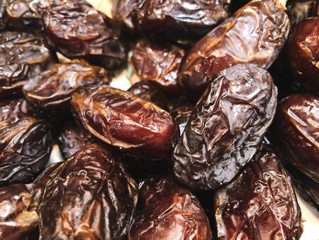 Background of dates for sale at local farmers market.