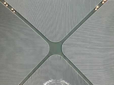 Interior view of new Istanbul Airport, Turkey.の写真素材