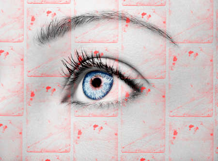 A beautiful insightful look woman's eye