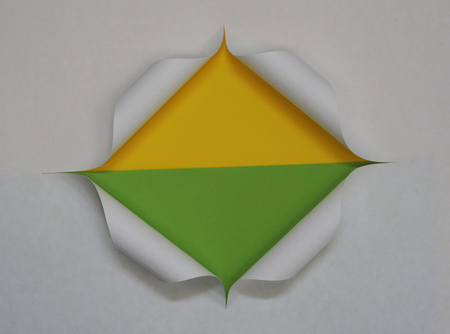 paper frame - cut hole and backgroundの写真素材