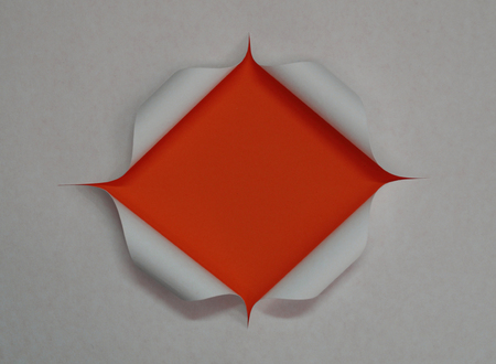 paper frame - cut hole and backgroundの写真素材