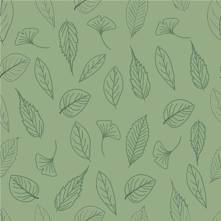 Leaves seamless patternのイラスト素材