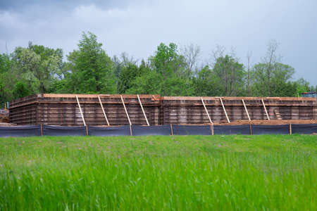 iron formwork for the foundation house metal builder constractor