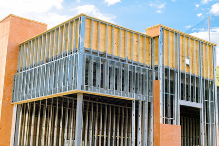 building structures made of steel with a solid strength iron frame material new