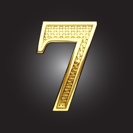 golden figure made in vectorのイラスト素材