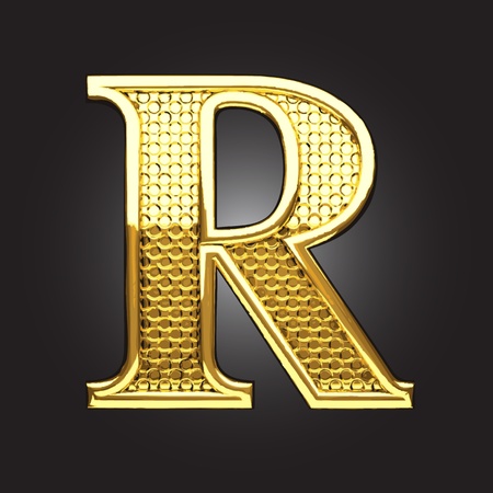 golden figure made in vectorのイラスト素材
