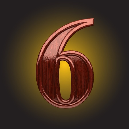 wooden figure madeのイラスト素材