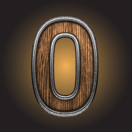 wooden figure made in vectorのイラスト素材