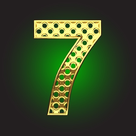 golden figure made in vectorのイラスト素材