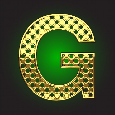 golden figure made in vectorのイラスト素材