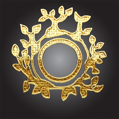 golden frameのイラスト素材