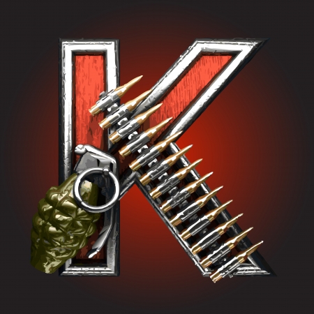 military figure made in vectorのイラスト素材