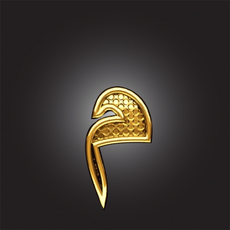 golden Arabic figureのイラスト素材