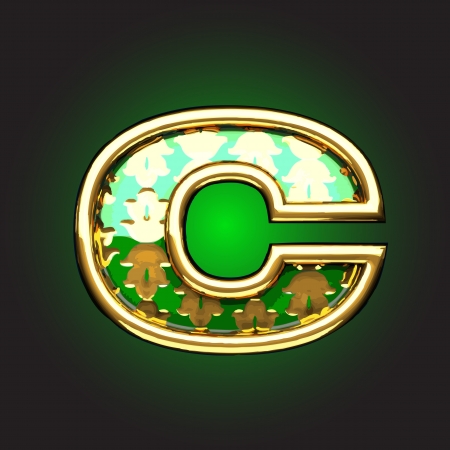 Vector golden figureのイラスト素材