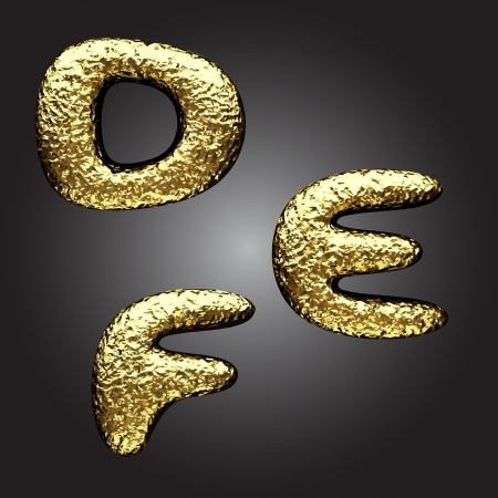 golden figureのイラスト素材