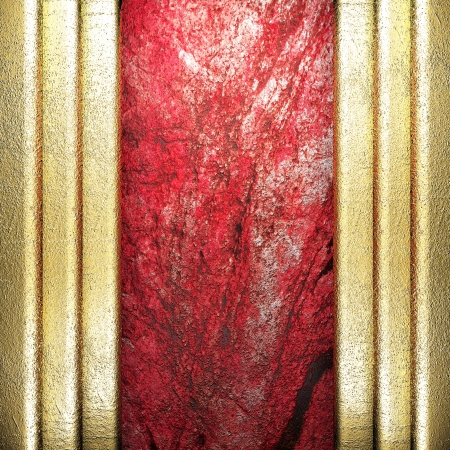 golden background made in 3Dの写真素材