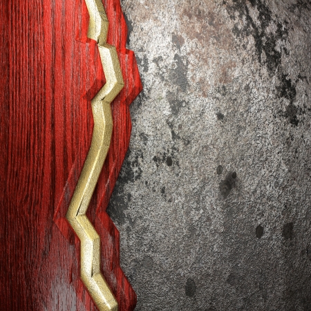 wood on wall made in 3Dの写真素材