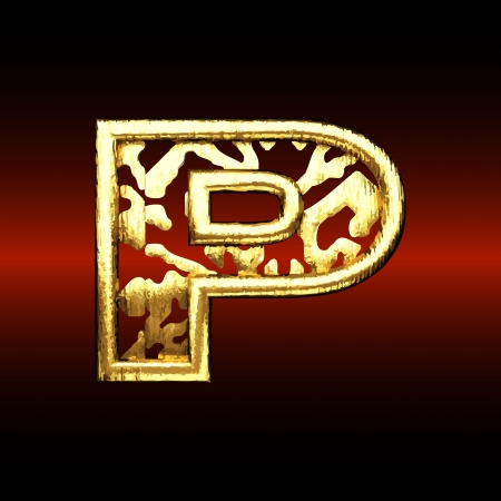 Vector golden figureのイラスト素材